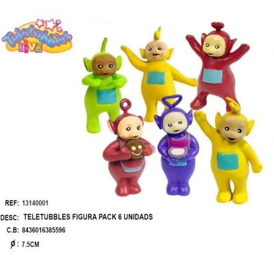 Teletubbies Figura Pvc Precio Pack De 6 Unidades