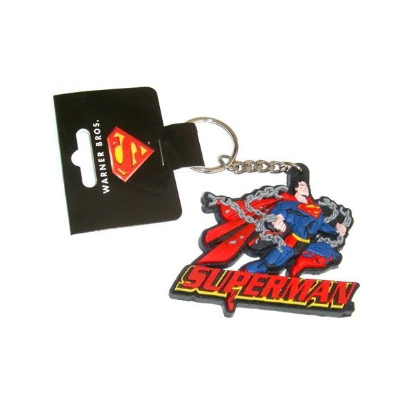 Superman Llavero Caucho (Plastico Flexible) Superman