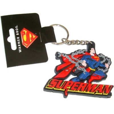 Superman Llavero Caucho (Plastico Flexible) Superman
