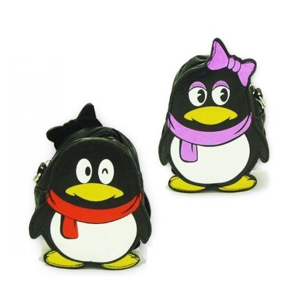 Monedero Pinguino (Imagen Parte Delantera Y Trasera Del Monedero)