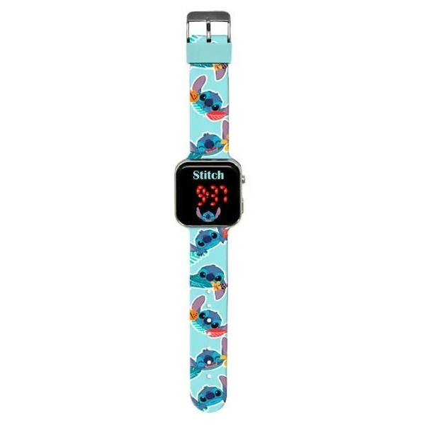 Stitch Reloj Led Digital