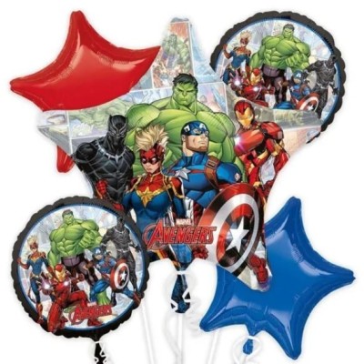 Globos B.Bouquet Avengers 5Uds