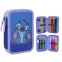 Stitch Estuche 2 Cremalleras Plumier