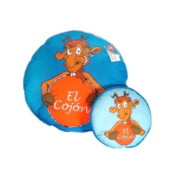 Cojin Azul Doble Cabra Loca