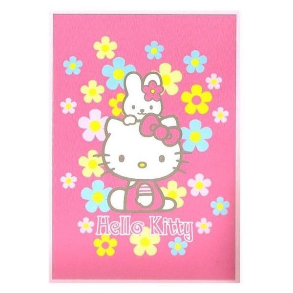 Manta Polar Hello Kitty Flores