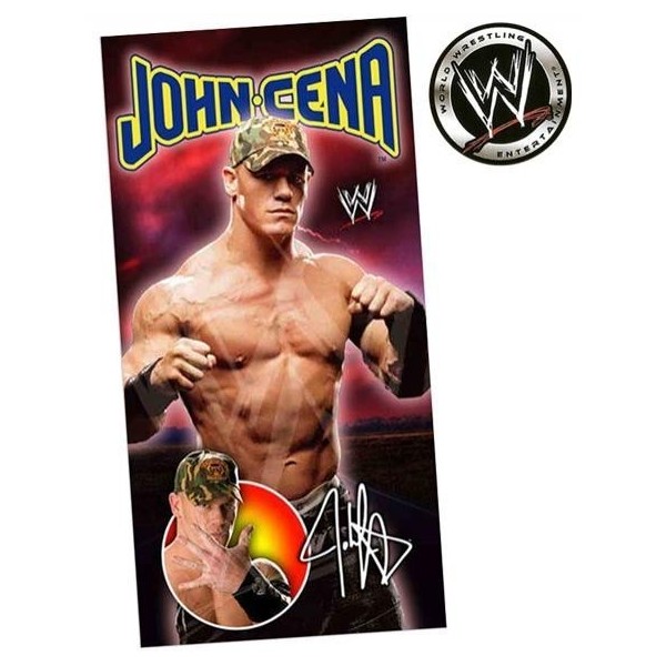 Wwe John Cena Toalla Grande 100%Alcotton 75X150Cm - Pressing Catch 350G