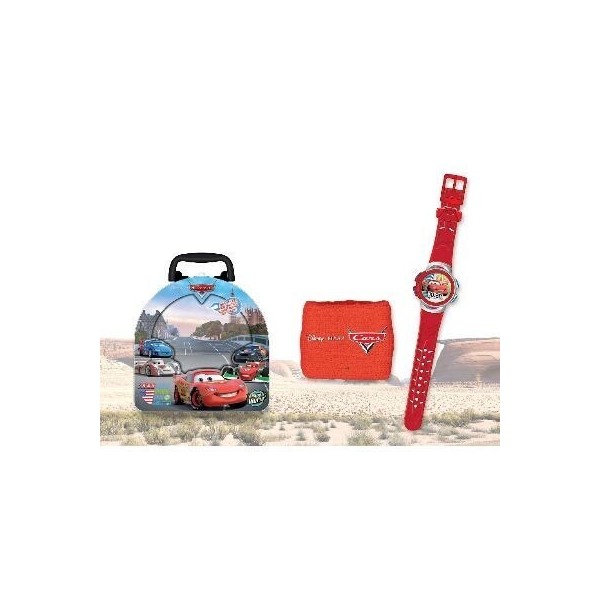 Cars Set Reloj Metalico
