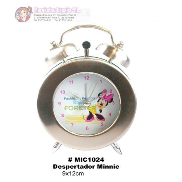 Despertador Minnie 9X12Cm