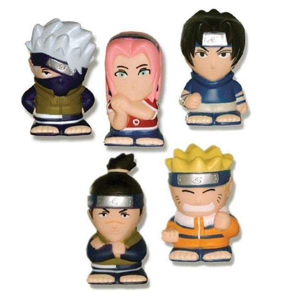NARUTO CABEZON PACK DE 5 UNIDADES 8CM