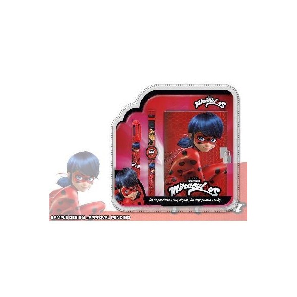 Lady Bug Set Reloj Digital + Boli 6C + Diario