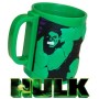 Taza Hulk 3D Marvel – Taza De Plástico Verde Para Fans, Regalo Original, Diseño Realista Superhéroes