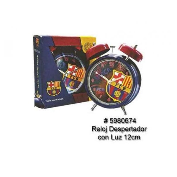 Fcb Despertador Con Luz 12Cm