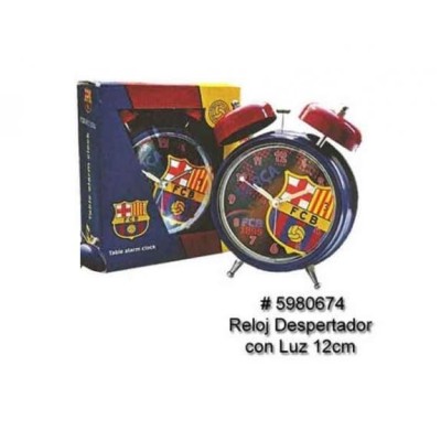 Fcb Despertador Con Luz 12Cm