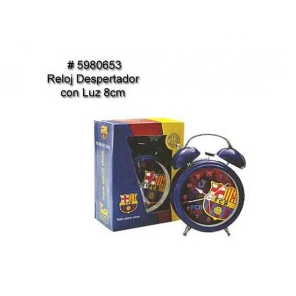 Fcb Despertadorcon Luz 8Cm