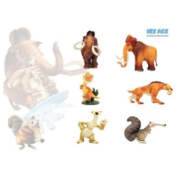 Figuritas De Pvc Ice Age. Pack De 6 Modelos.