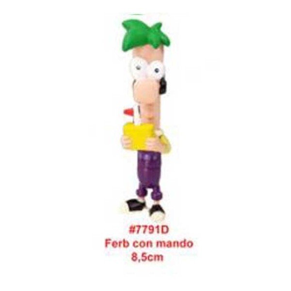 Ferb Con Mando Figura 8Cm