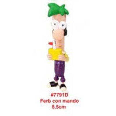 Ferb Con Mando Figura 8Cm