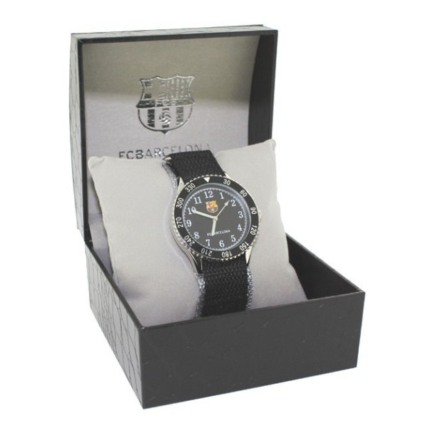 Fcb Reloj Analogico Con Caja