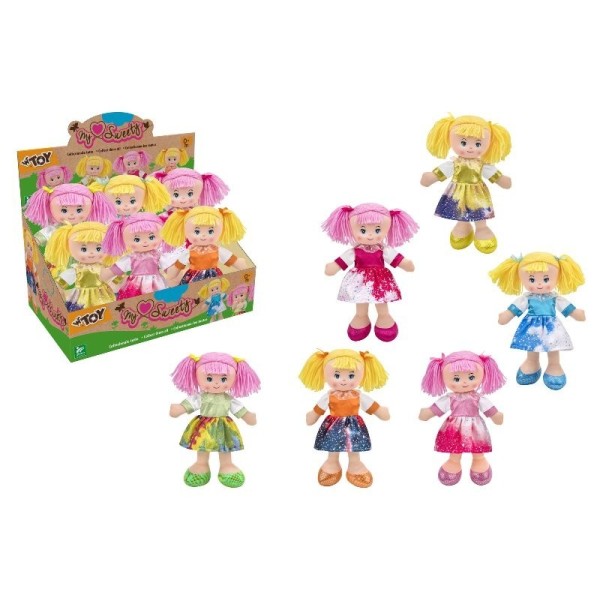 Bambola Muneca Peluche Trapo 6Modelo 30Cm