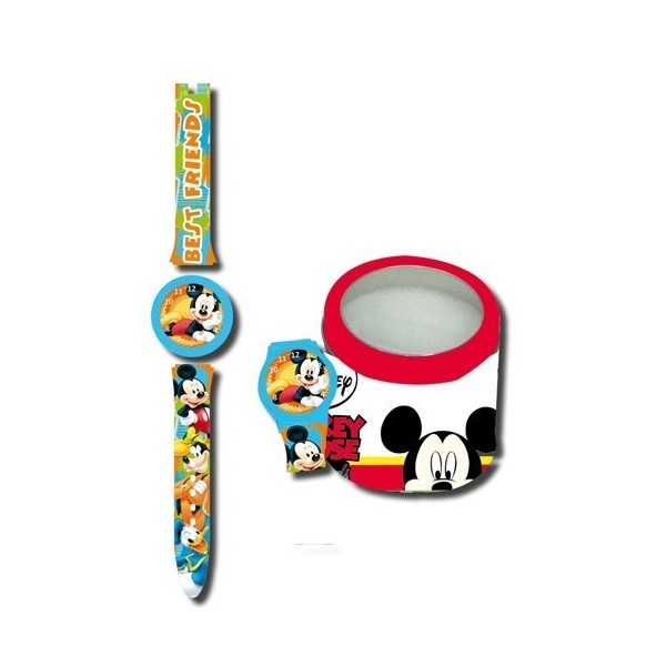 Mickey Reloj En Caja De Metal