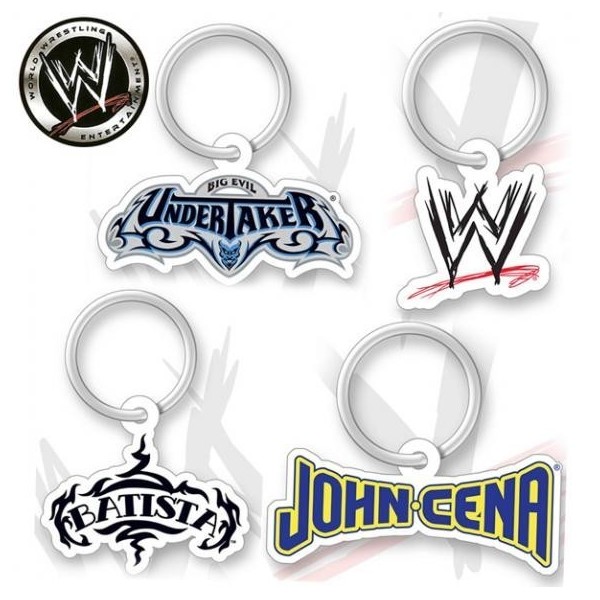 WWE LLAVERO METAL PACK 4MODELO SURTIDOS