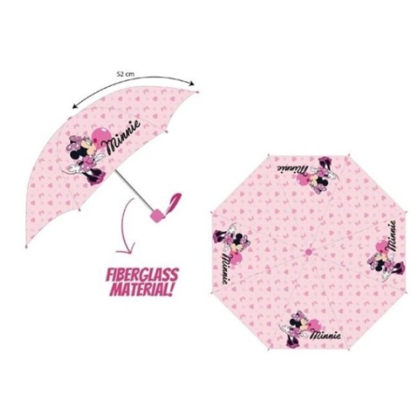 Minnie Paraguas Plegable Polyester Manual 52Cm
