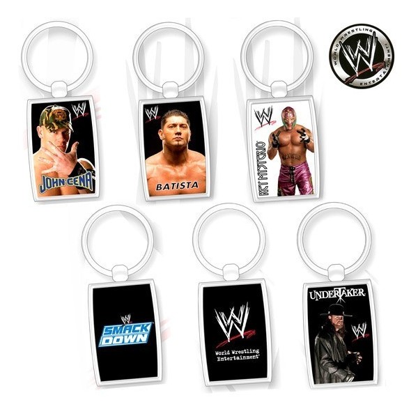 WWE LLAVERO METAL 6 MODELO SURTIDOS