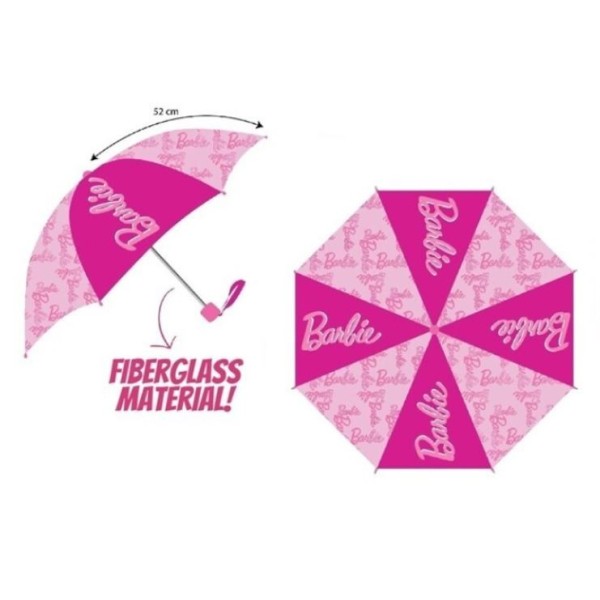 Barbie Paraguas Plegable Polyester Manual 52Cm