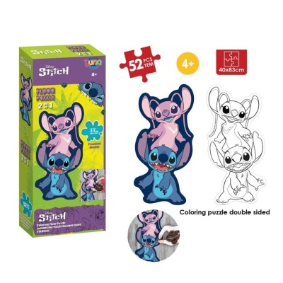 Stitch Puzzle Xl  52 Pcs 18,5X7X45Cms-95X30 Cms