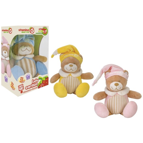 Oso Peluche Musical Para Bebe 3 Modelo Surtidos 25Cm