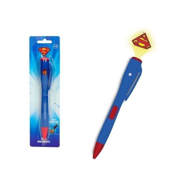 Superman Boligrafo Proyector De Luz