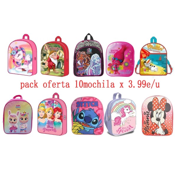 Mochila Pack Oferta 10Modelo