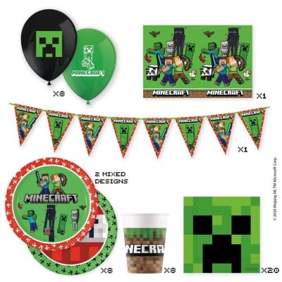 Minecraft Set 6 En Caja Fiesta