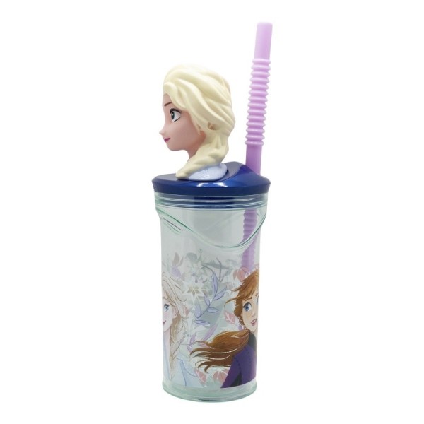 Frozen Vaso Con Figurita 3D 360Ml