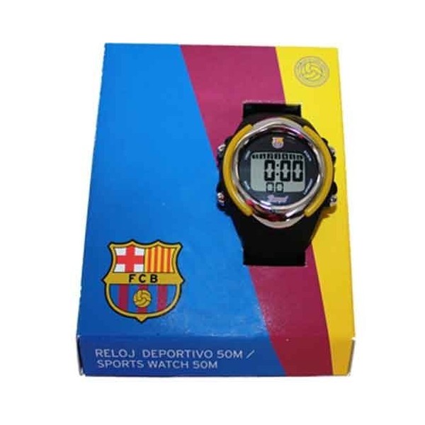 RELOJ DIGITAL 5 ATM FCB BARCA