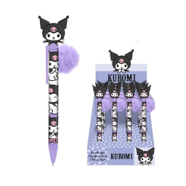 Kuromi Boligrafo Con Ponpon