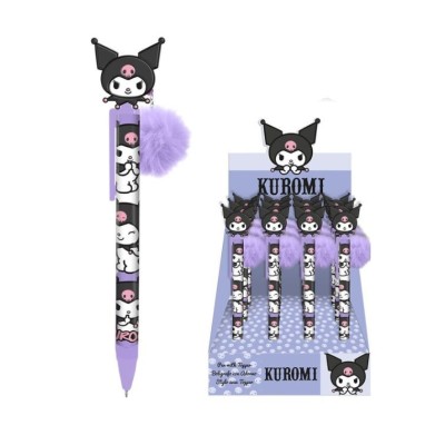 Kuromi Boligrafo Con Ponpon