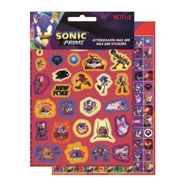 Sonic Pegatinas Congeladas 600