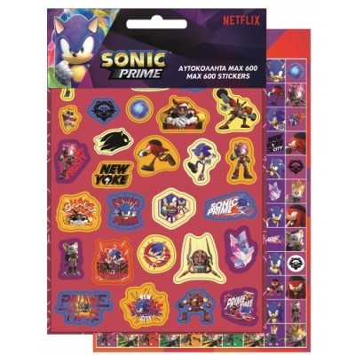 Sonic Pegatinas Congeladas 600