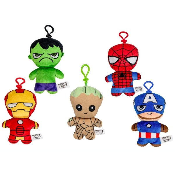 Avengers Peluche Con Llavero 5Modelo 15Cm