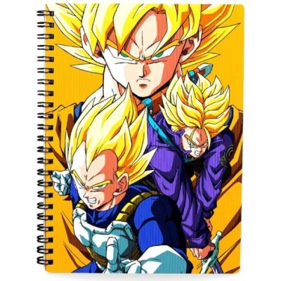 Dragon Ball Cuaderno De Anillas 3D Vegeta