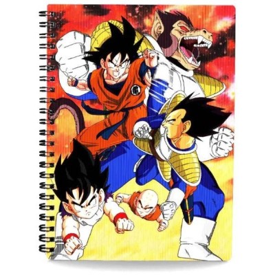 Dragon Ball Cuaderno De Anillas 3D Goku Vs Vegeta