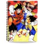 Dragon Ball Cuaderno De Anillas 3D Goku Vs Vegeta