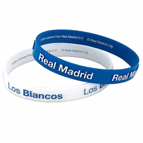 Real Madrid Pulsera 2 Pack Silicone-Ninos