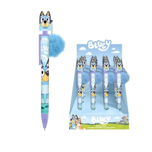Bluey Boligrafo Con Ponpon