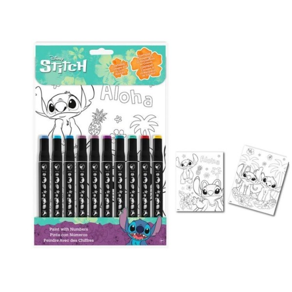 Stitch Set De Pintar Con Numeros-Disney