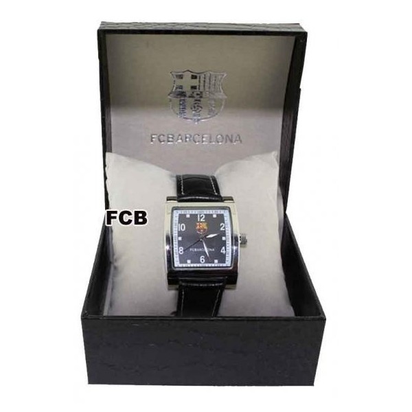 Reloj Analogico Caballero Cuadrado Fcb Barca
