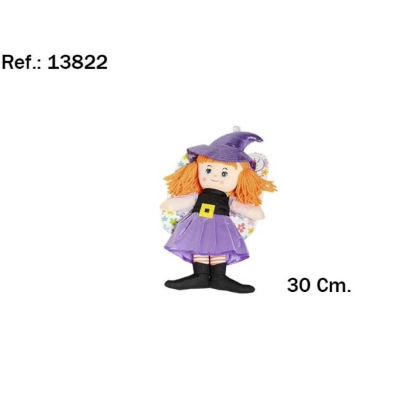Peluche Trapo Muneca Brujita 30Cm