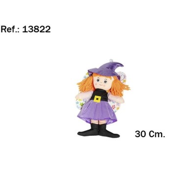 Peluche Trapo Muneca Brujita 30Cm