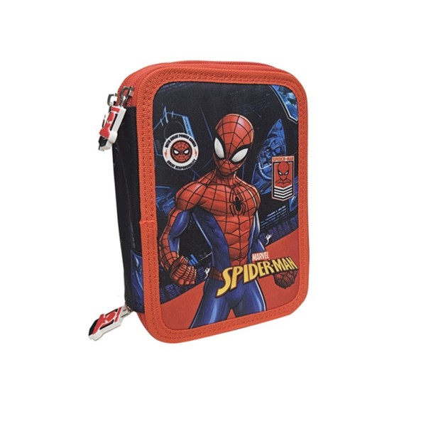 Spiderman Plumier 3 Cremallera